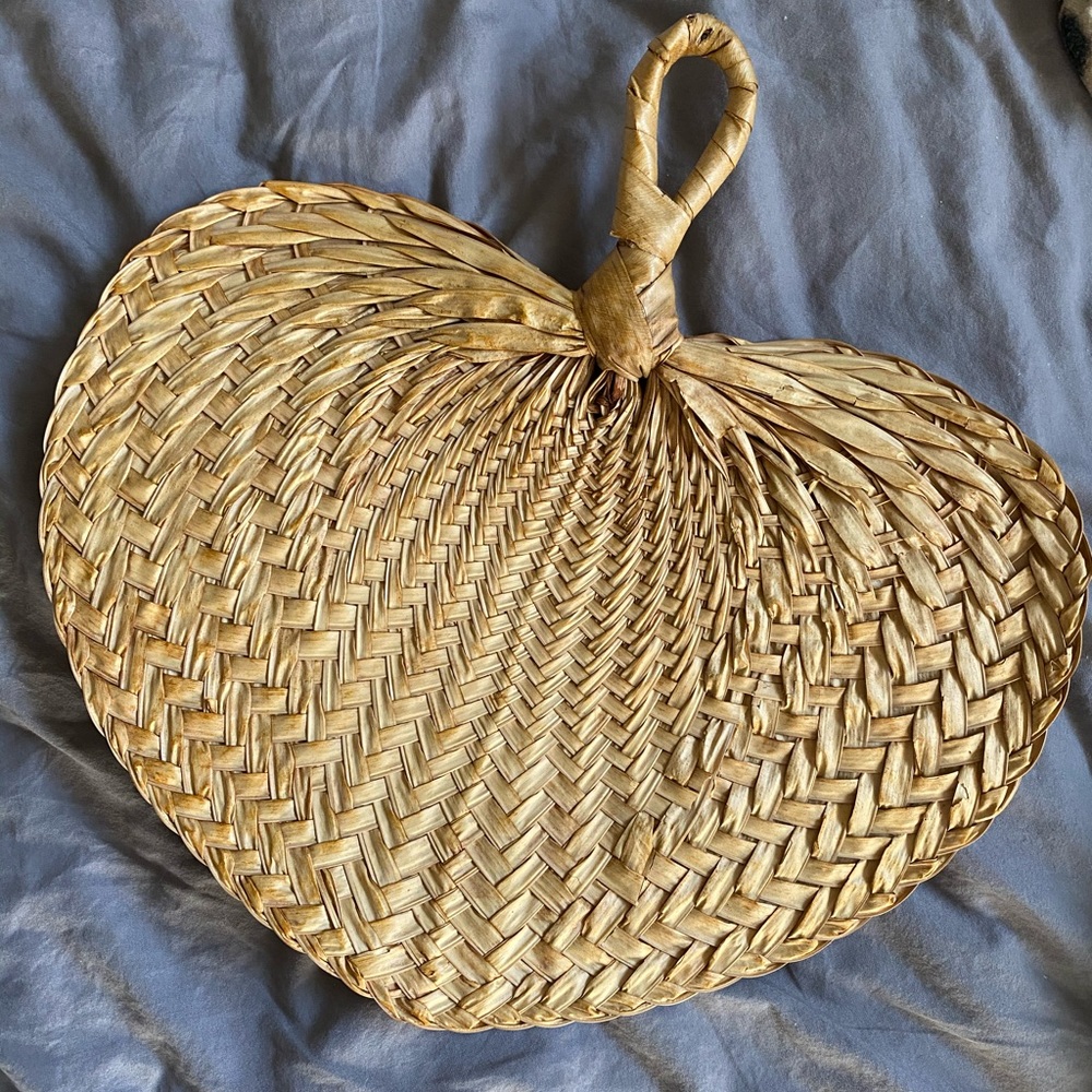 Vintage african handmade fan boho bohemian